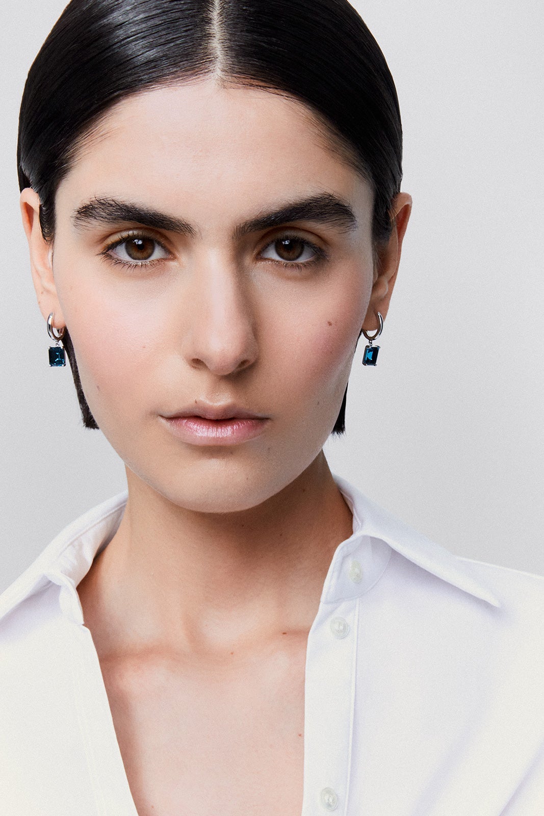 Pendientes de plata con topacios azules