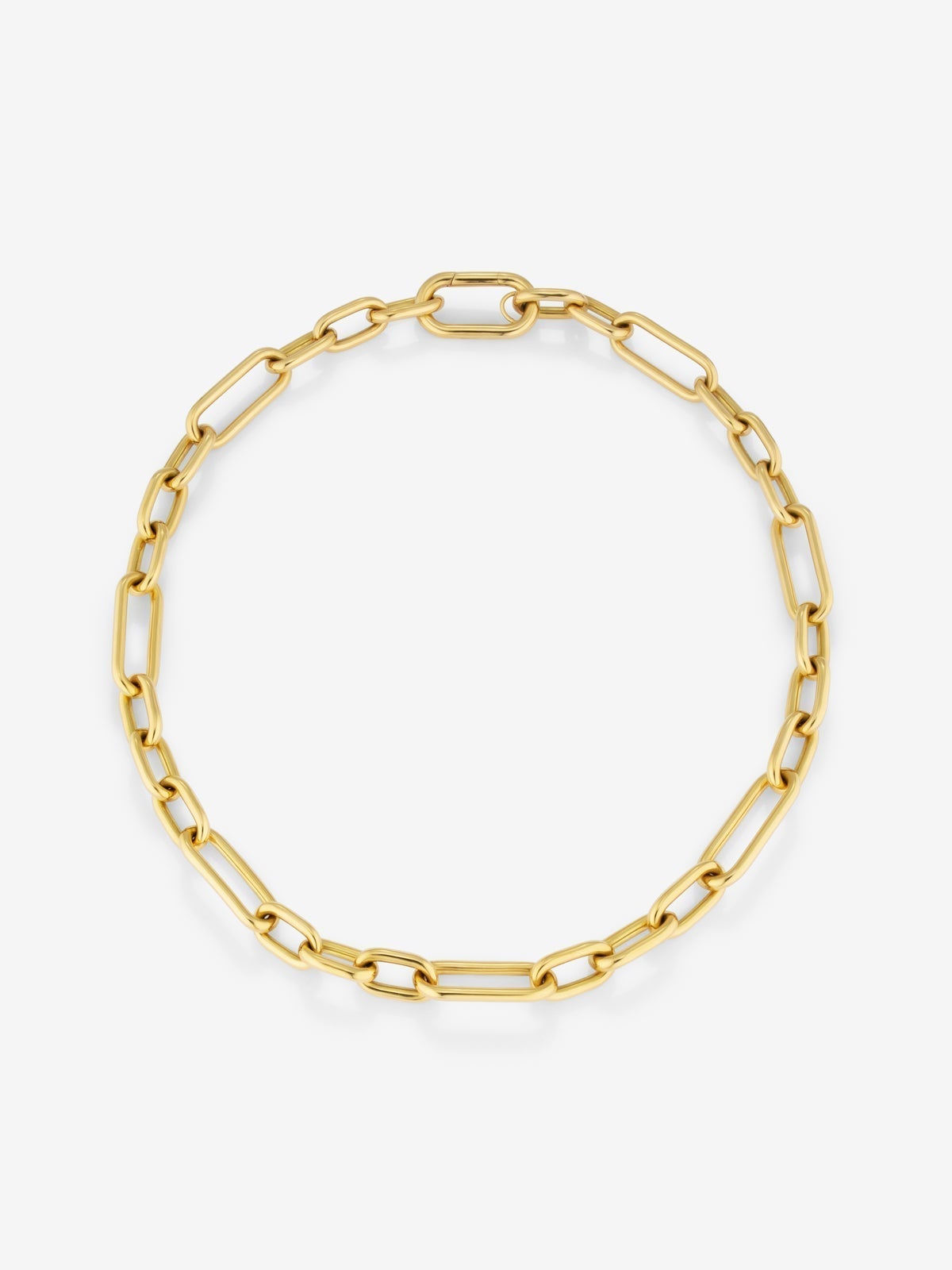 Collar eslabones grande oro amarillo de 18K