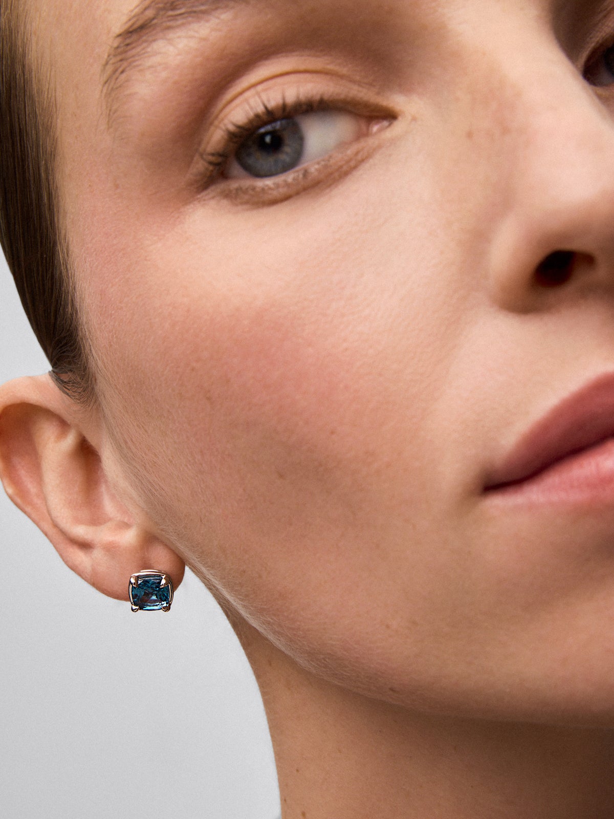 Pendientes de plata con topacio London