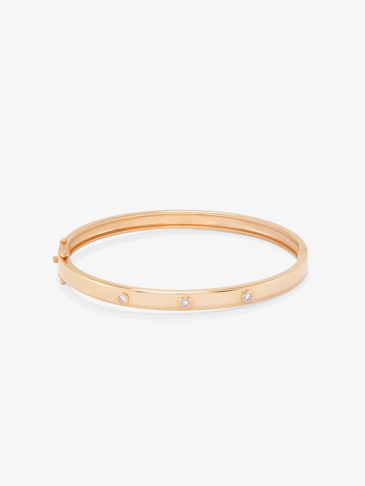 18K rose gold bracelet bracelet with diamonds