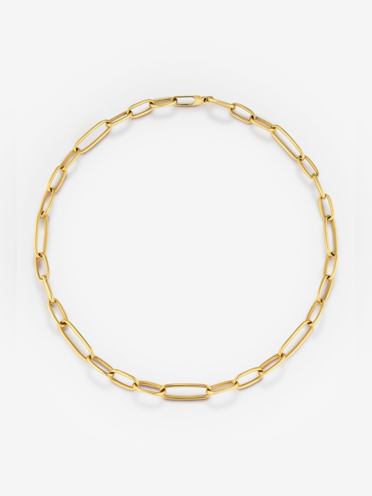 Collar eslabones mediano de oro amarillo de 18K