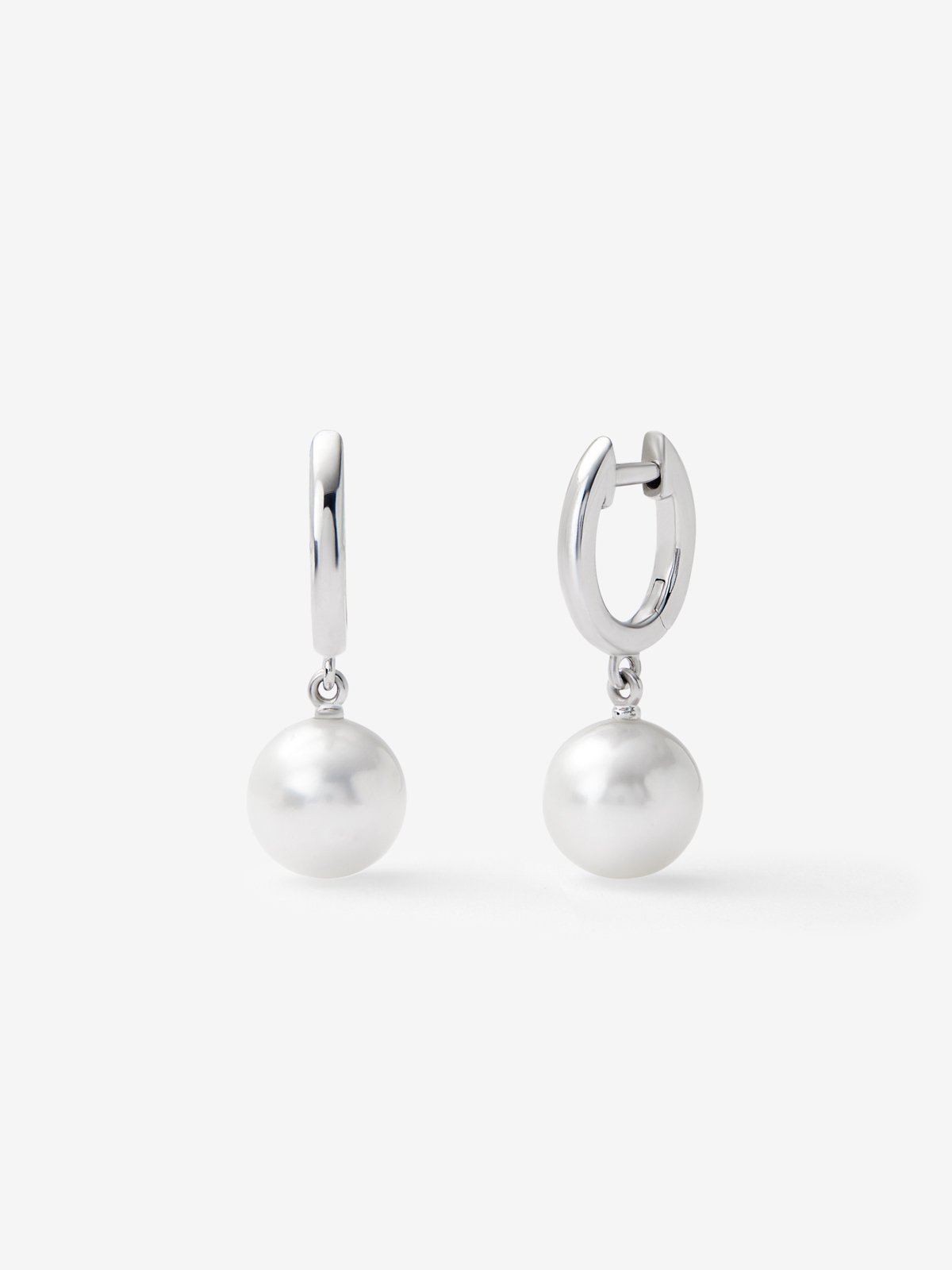 925 silver earrings with 8.5 mm Australian pearls